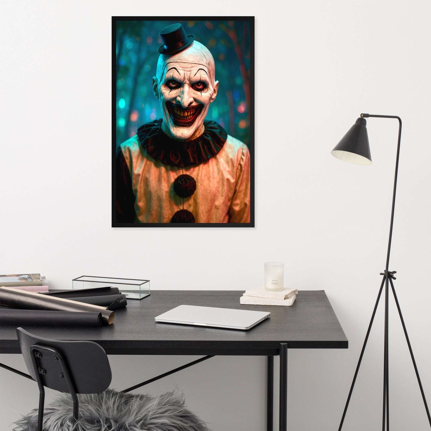 Grin from the Abyss – Framed Wall Art (Dreamstate Collection)