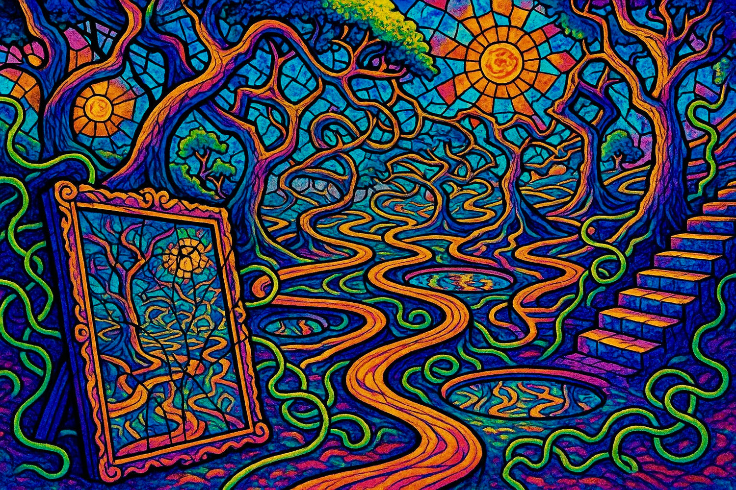 Infinite Loop | Psychedelic Nature & Mindscape Digital Art