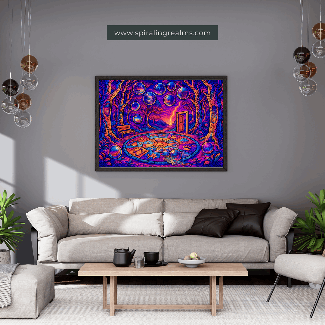 Echoes of the Before – Surreal Psychedelic Art Print (Infinite Loop Series)
