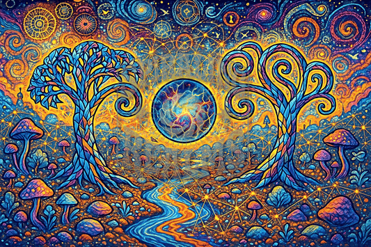 Entangled Grove – Psychedelic Forest Mindscape | Infinite Loop Collection (Digital Download)