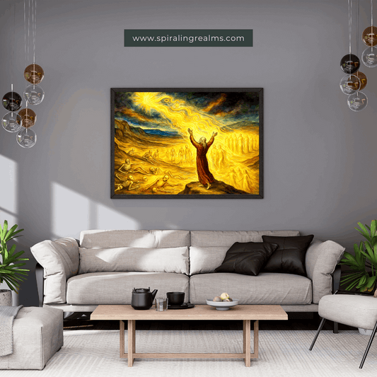 The Gold of Ruach – Visionary Dry Bones Resurrection Art (Digital Download)